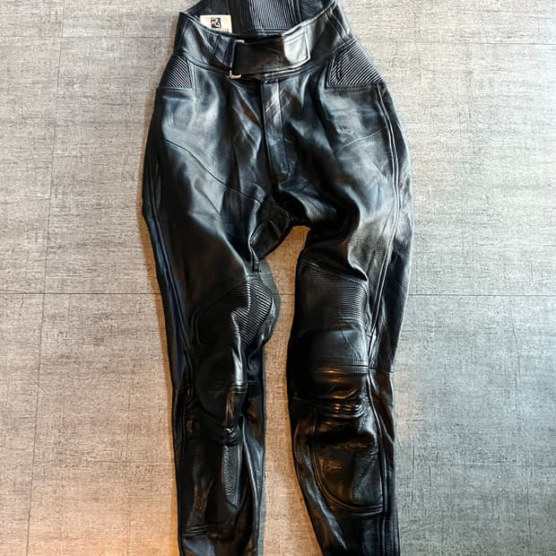 일본빈티지 Racing queen 라이더벨트 레이싱 가죽팬츠