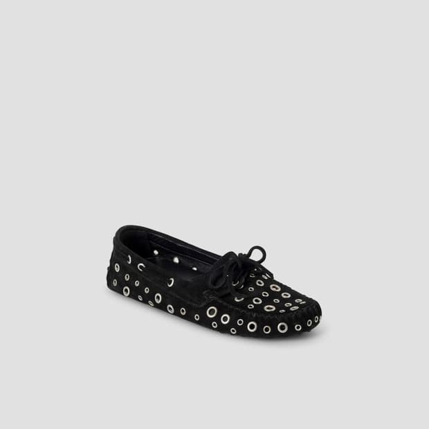 (36,37,38) 기마구아스 Car Shoes Eyelets 로퍼 블랙