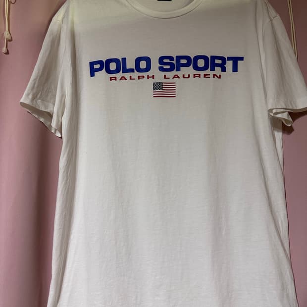 폴로랄프로렌 클래식 핏 폴로 스포츠 티셔츠 화이트 반팔 폴로반팔