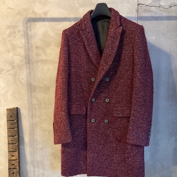 솔리드옴므 더블브레스티드 코트 100