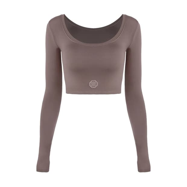 배드블러드 Scoop Neck Jersey Long Sleeve - 토프