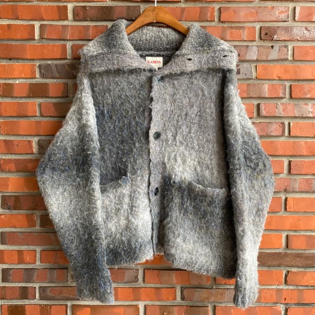 (M) KAMIYA Sailor-Collar Knit Jacket