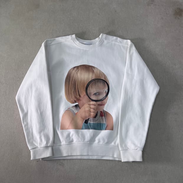 100 아크메드라비 화이트 맨투맨