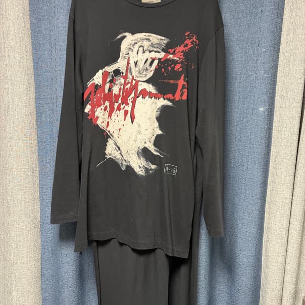 요지야마모토 뿌르옴므 티셔츠