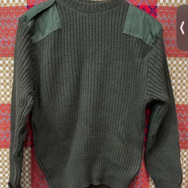 미군 코만도 울 스웨터 40사이즈 100