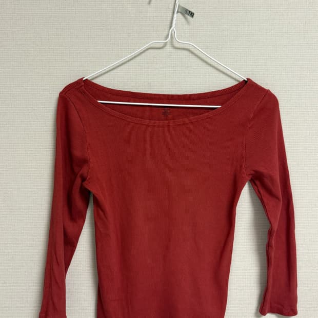 브랜디멜빌 7부 롱슬리브 레드