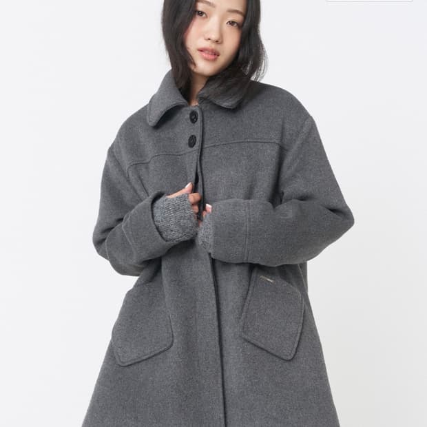 미세키서울 Slate half coat GREY 슬레이트 하프코트 그레이