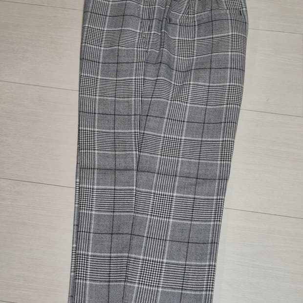 준지 그레이 체크 팬츠 46