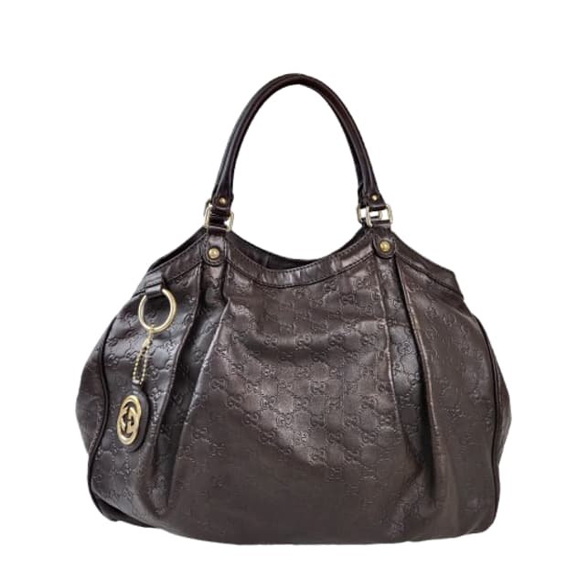 정품 구찌 시마 가죽 수키백 라지