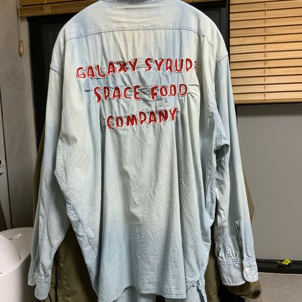 바우와우 GALAXY SYRUP 샴브레이 셔츠 (미디엄)