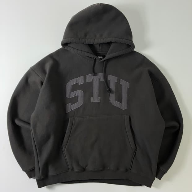 Stussy 스투시STU 스투 아플리케 피그다잉 후드티