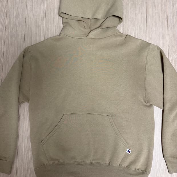 made in usa 80s 러셀 후드 베이지 L
