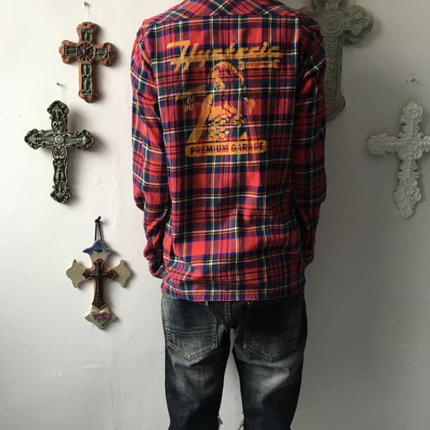 Hysteric glammer check pattern shirt