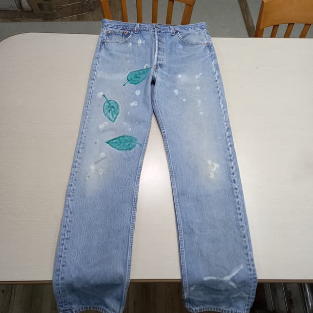 34 90's 리바이스501xx USA 일자진 커스텀 34-543