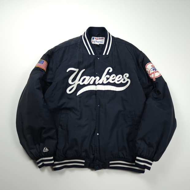 마제스틱 뉴욕 양키스 빅로고 바시티 자켓 (XXL)