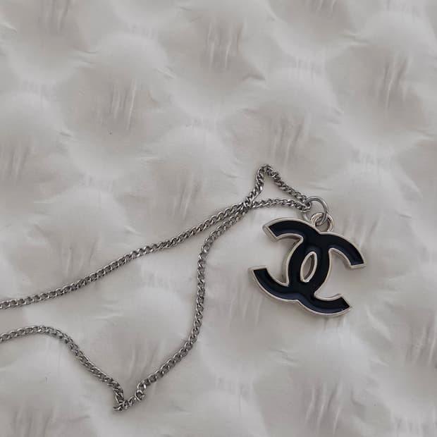 925실버 샤넬 정품 빈티지 업사이클링 목걸이