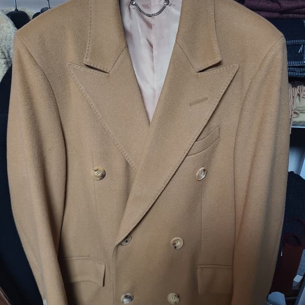 세비지 더블 브레스티드 코트 L
