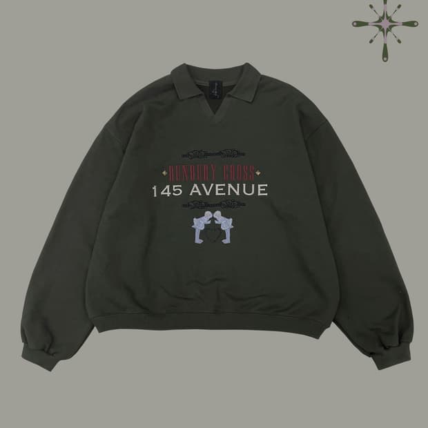 145office sweat shirt khaki