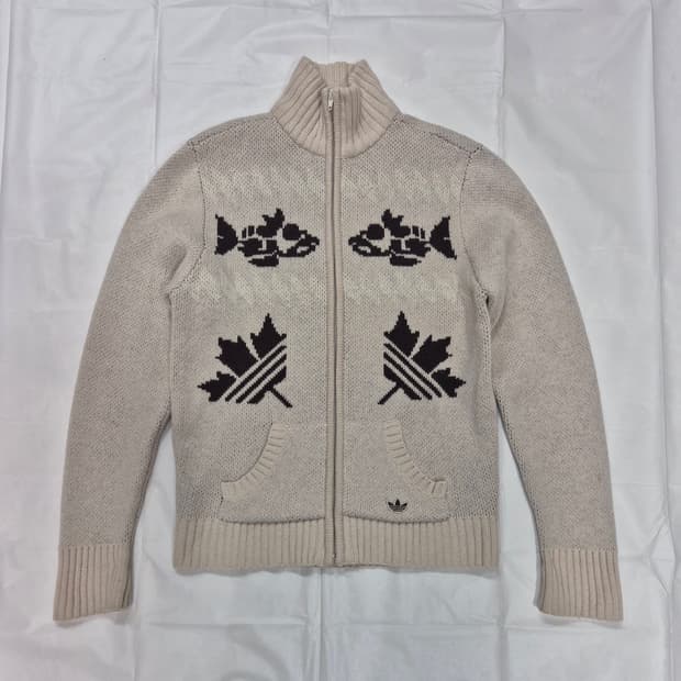아디다스 니트 점퍼