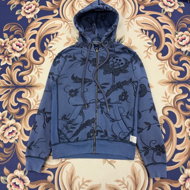 (XS)00s 폴로 랄프로렌 플로진스 후드집업티셔츠(네이비)