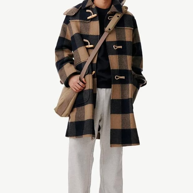 (새상품) 커스텀멜로우 체크 코트