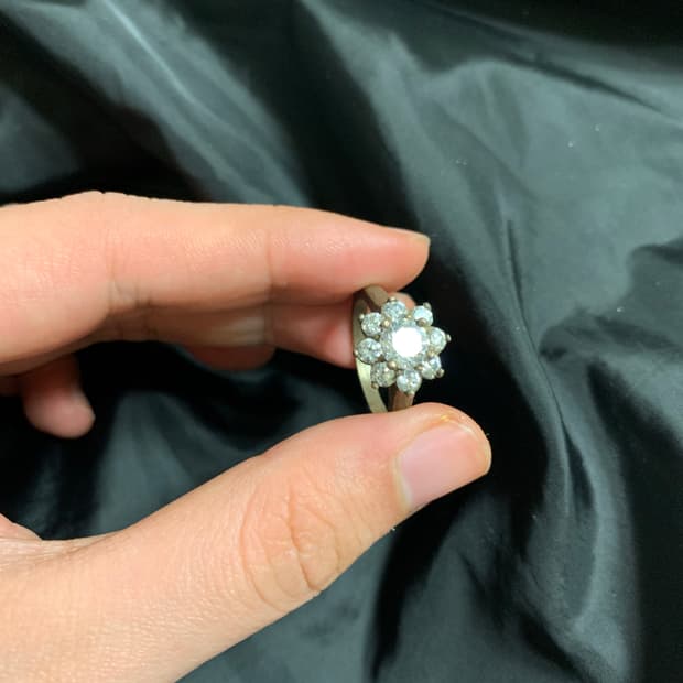 플라워 영롱반지