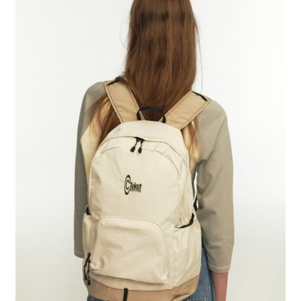 테켓 Teket 심볼 백팩 아이보리