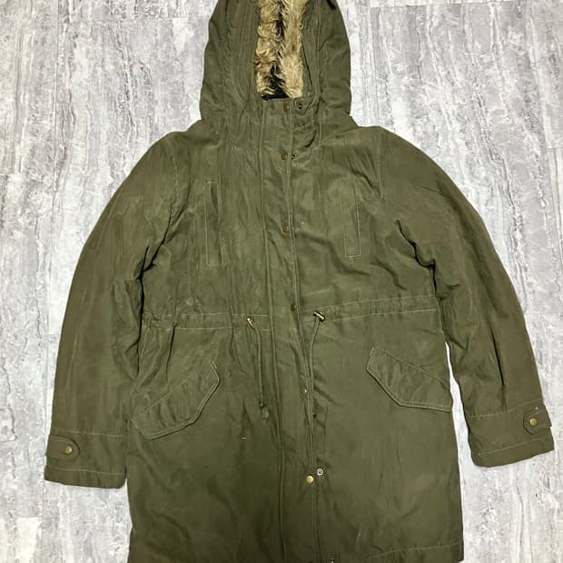 일본빈티지 Rh 올드스쿨아메카지 혁오풍 울프죠 사파리야상자켓 카키