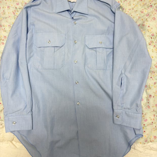 [주말할인]89년 호주군 보급 셔츠, 스카이 블루 (105 상당)