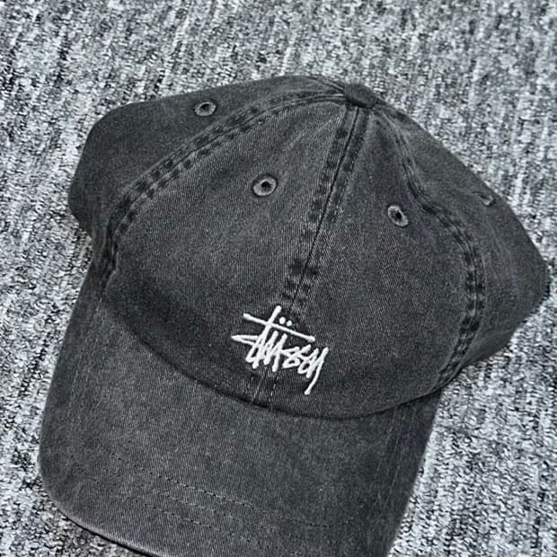 스투시 stussy BASIC 베이직 볼캡 모자 차콜