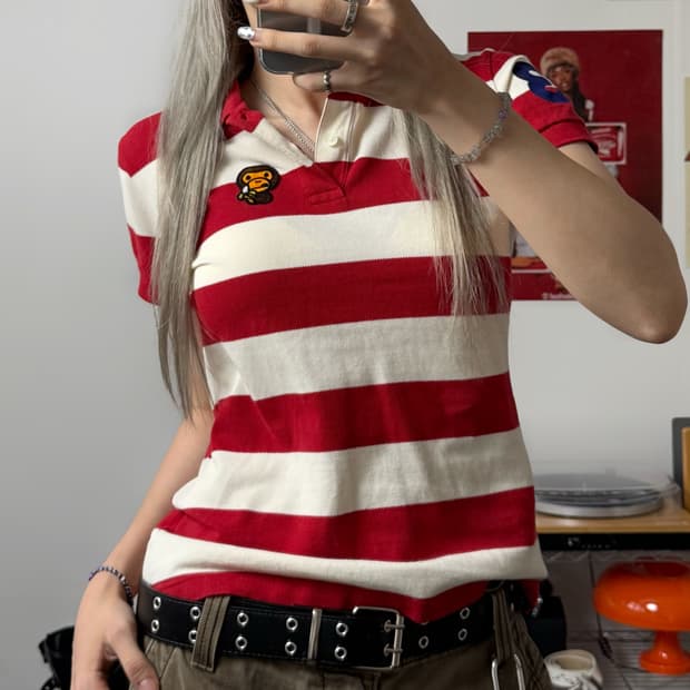 베이프 베이비 마일로 바나나 단가라 PK 티셔츠