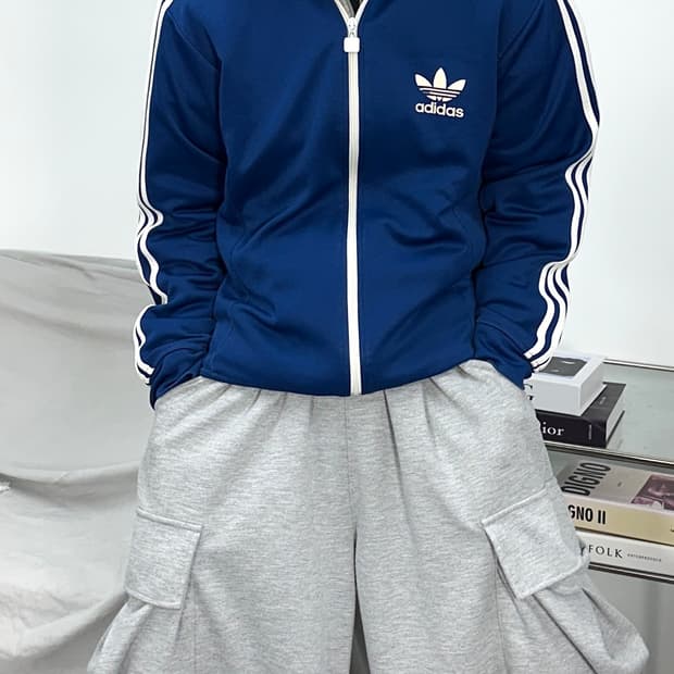 아디다스 딥블루 유로파 트랙탑 져지 L