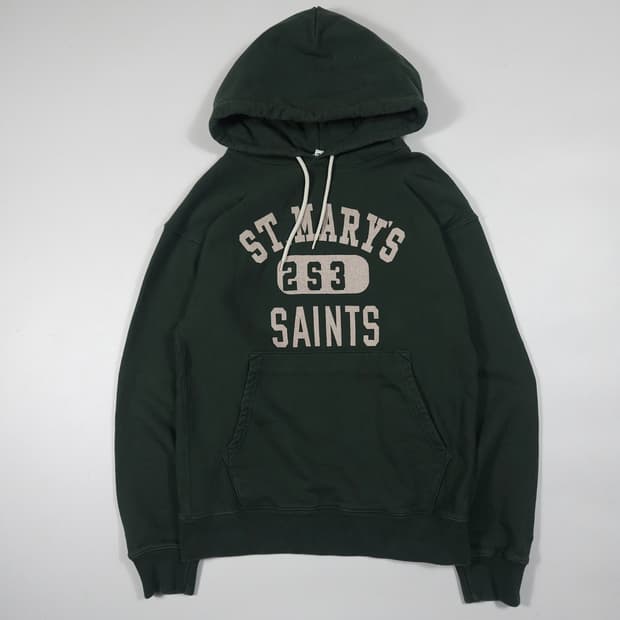 아웃스탠딩 딥그린 헤비웨이트 후드티