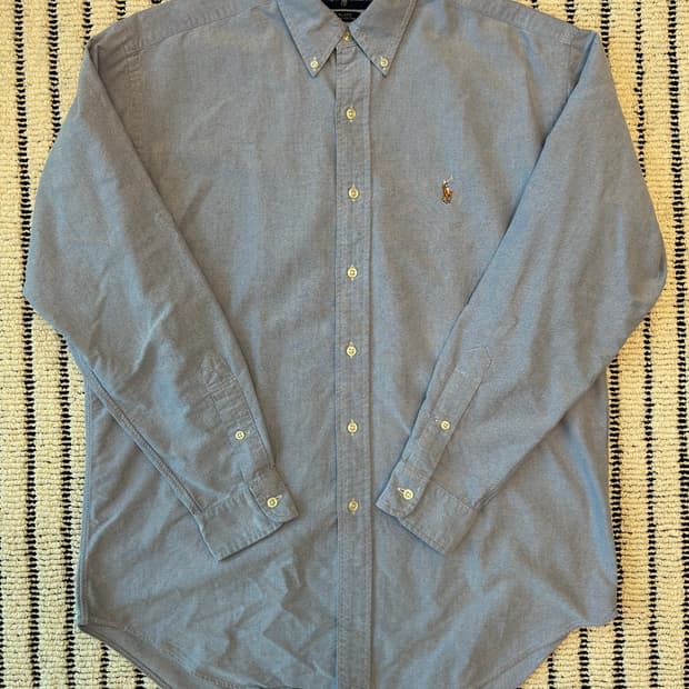 폴로 랄프로렌 블루 옥스포드 셔츠 (blake fit)