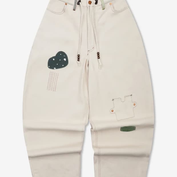 오모이데 패치 코튼 벌룬 팬츠 (새상품)