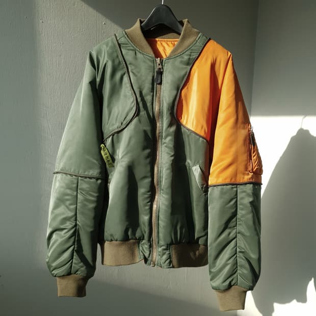 KAPITAL Ma-1 nylon siamese bomber