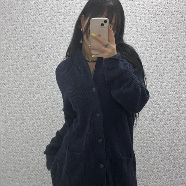 폴로 랄프로렌 모던 시크 폭닥 숄카라 니트 가디건 M C07461