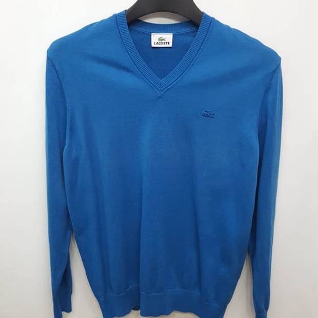 라코스테 남성 면니트 긴팔