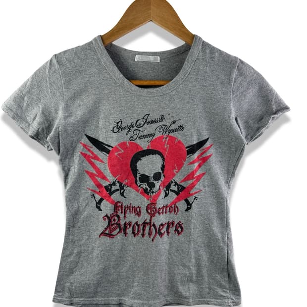 JPN 스컬 펑크 하트 딱붙 슬리브1818