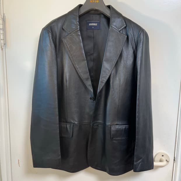 유니온베이 양가죽 자켓 블랙 95