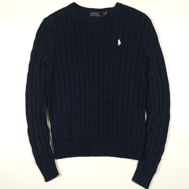 폴로 랄프로렌 네이비 케이블 니트 