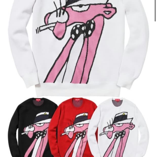 14ss 슈프림 핑크팬더 니트