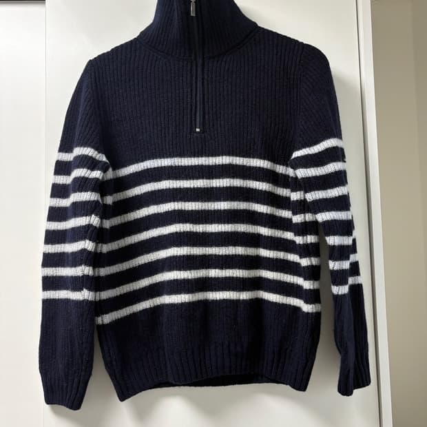 세인트제임스 하프집업 니트