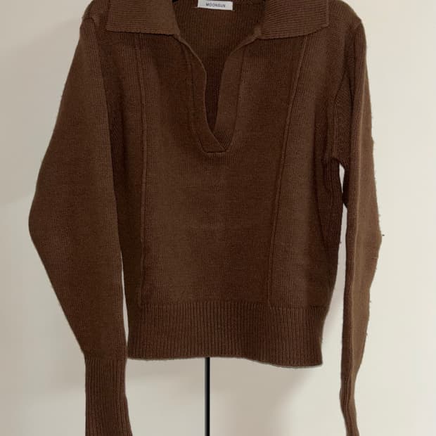 문선MOONSUN 카라 니트