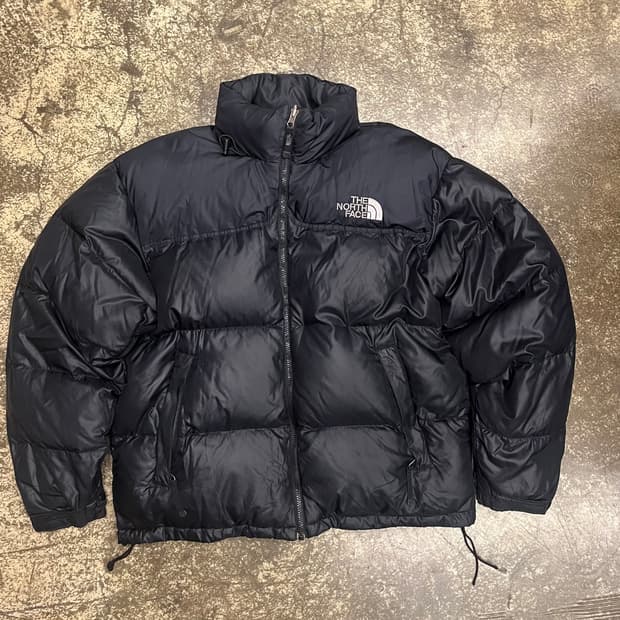 노스페이스 700 구형 눕시 구스 패딩 블랙