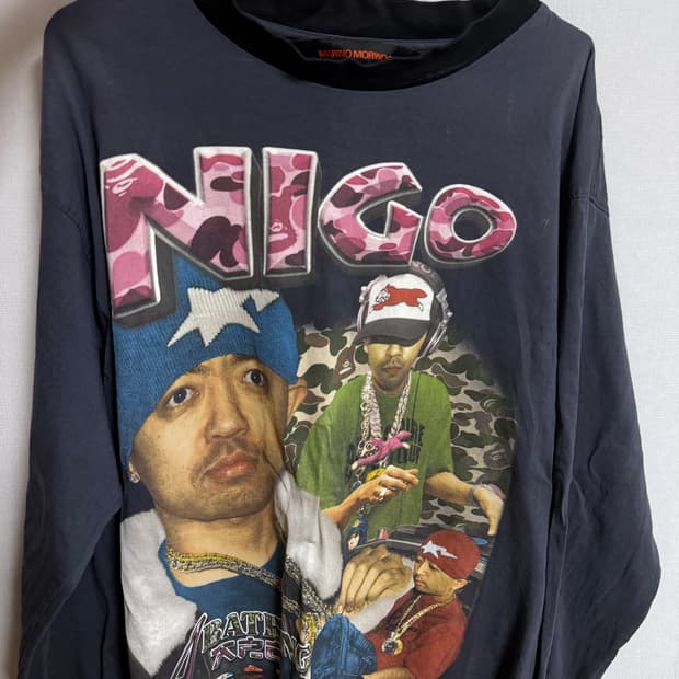 [XL]Nigo 긴팔 티셔츠