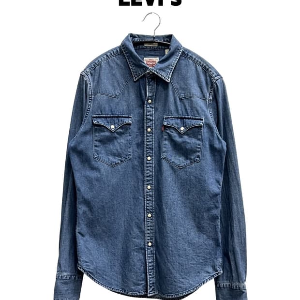 (S) 리바이스 슬림핏 웨스턴 데님 셔츠
