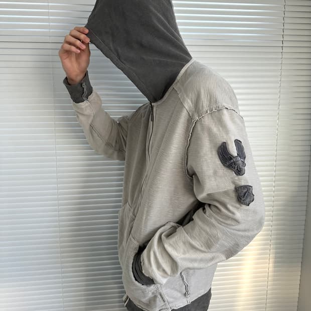 캘빈 클라인 그런지 레이어드 후드집업