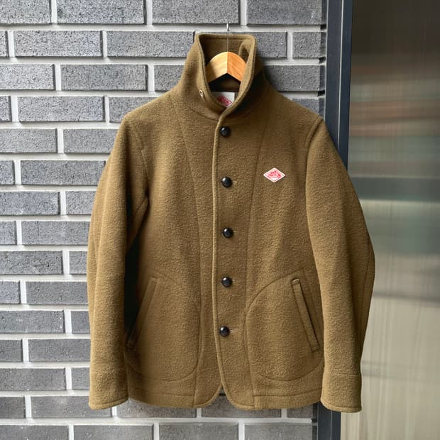 DANTON 단톤 울 숏코트 올리브 그린 38