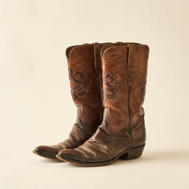 루케이시 Lucchese 웨스턴 부츠 9D black cherry